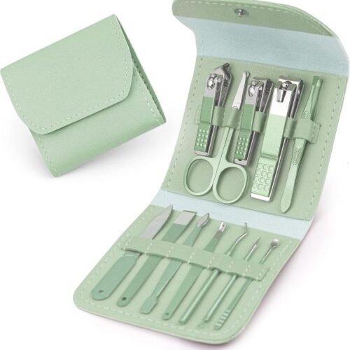 12 Pcs Manicure Pedicure Kit – Care From Home – Best Quality Manicure Pedicure Kit (random Color)