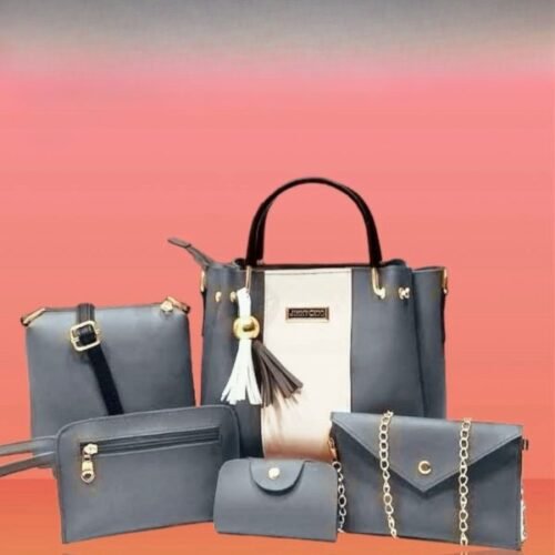 Cynthetic Leather 5pcs Set Ladies Bag Without Long Chain