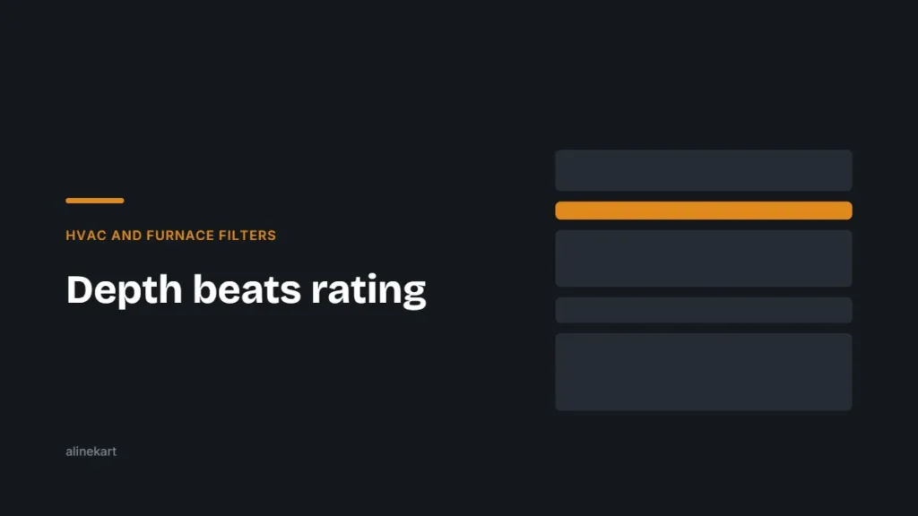 Depth beats rating — Alinekart guide on hvac and furnace filters